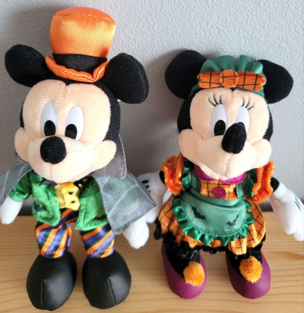 Amazon | ハロウィン2023 ぬいぐるみバッジ ぬいば ミッキー ミニー 