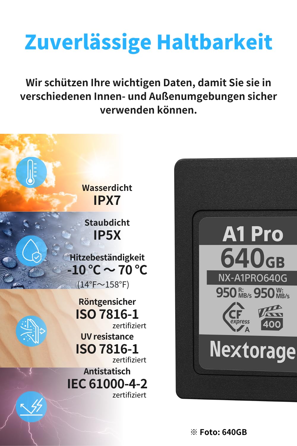 Nextorage Japanischer Hersteller CFexpress Typ A 160GB VPG400