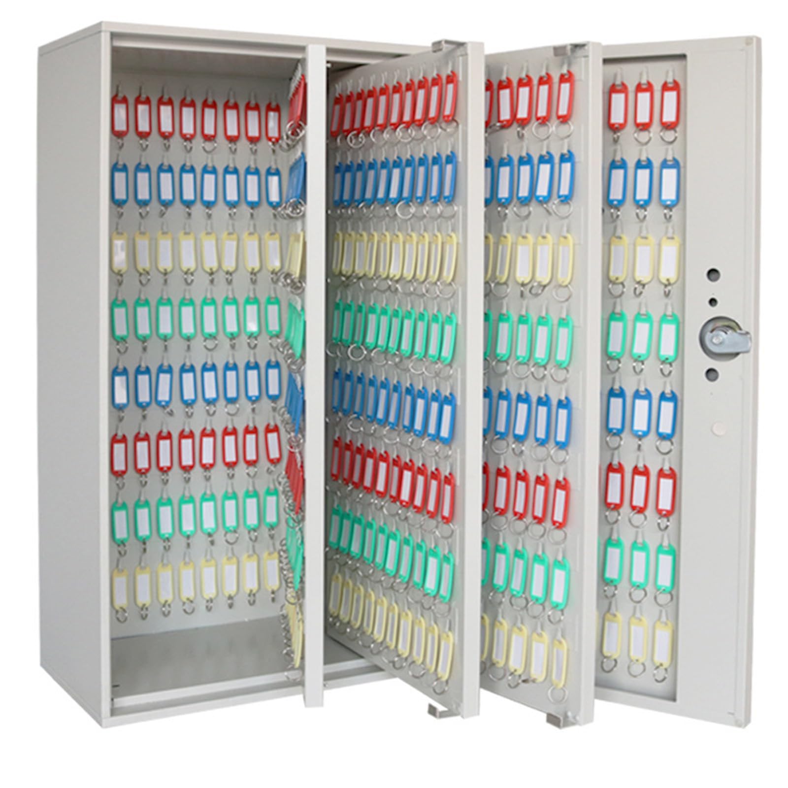 Key Storage Cabine 300-600 Position Key Cabinet Lock Box Wall Mounted Steel Key Organizer Position Key Cabinet Lock Box Wall Mounted Steel Key Organizer with Safety Lock(Size:600)