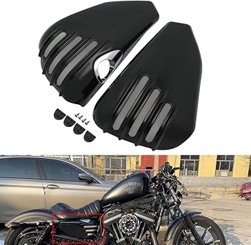 Motorcycle ABS Left & Right Engine Fairing Battery Side Covers for Harley 2014-2022 Sportster XL883 XL1200 883 1200 Forty Eight Seventy Two