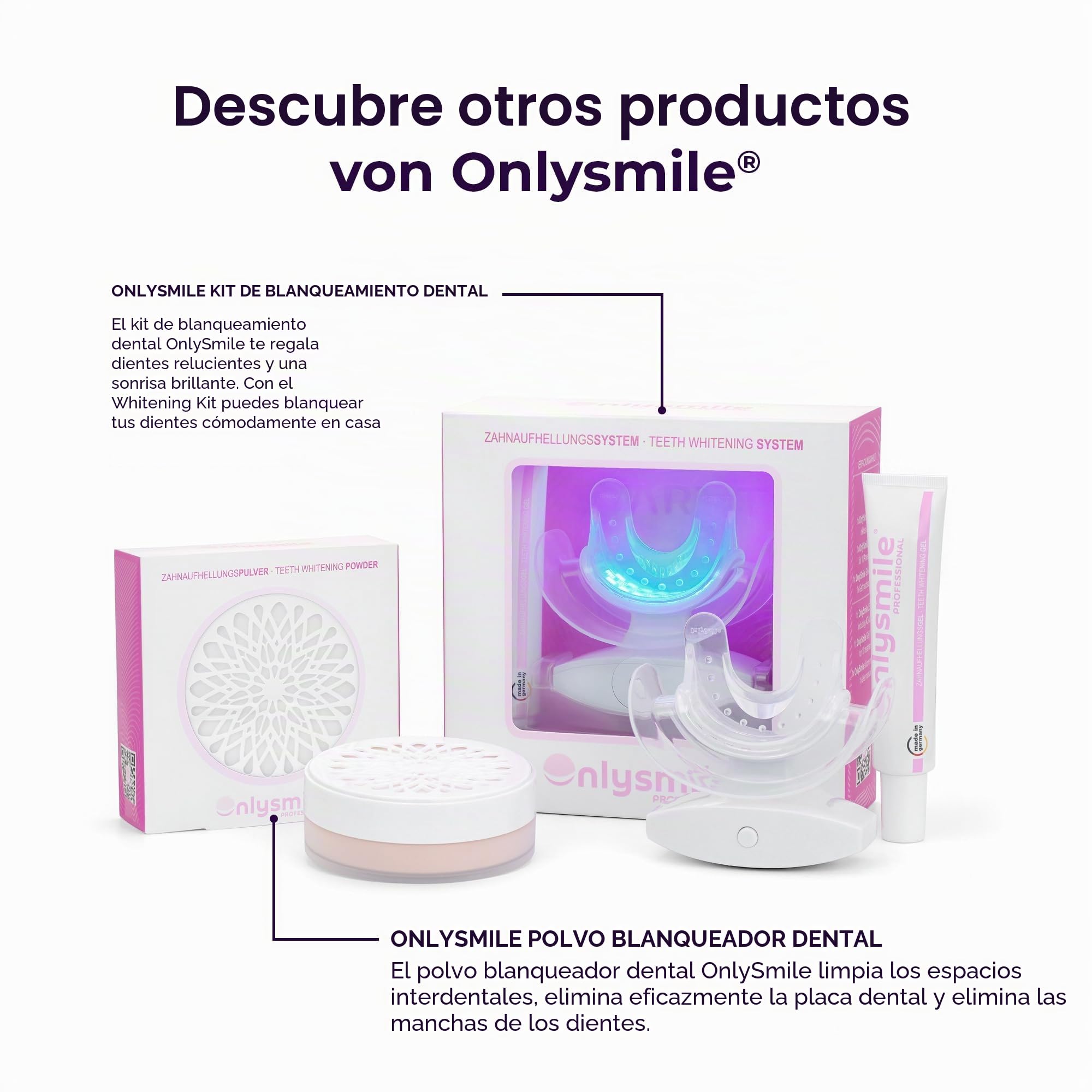 OnlySmile Gel Blanqueador Dental Profesional para Dientes Sensibles 120 ml | Ganador del Test 2025, Fabricado en Alemania, contra Manchas de Café Té Vino Tinto Tabaco