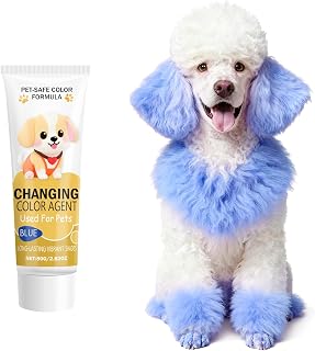 1 Pack Dog Safe Paint With Long Lasting Color, Bright & Colorful Pet Hair Dye For Dress Up Pet Beautifully, Washable And Non-Toxic Dog Safe Hair Dye [2.82 OZ]-Innocent Blue