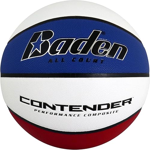 Baden Baloncesto compuesto de interior/exterior Contender Rojo/Blanco/Azul