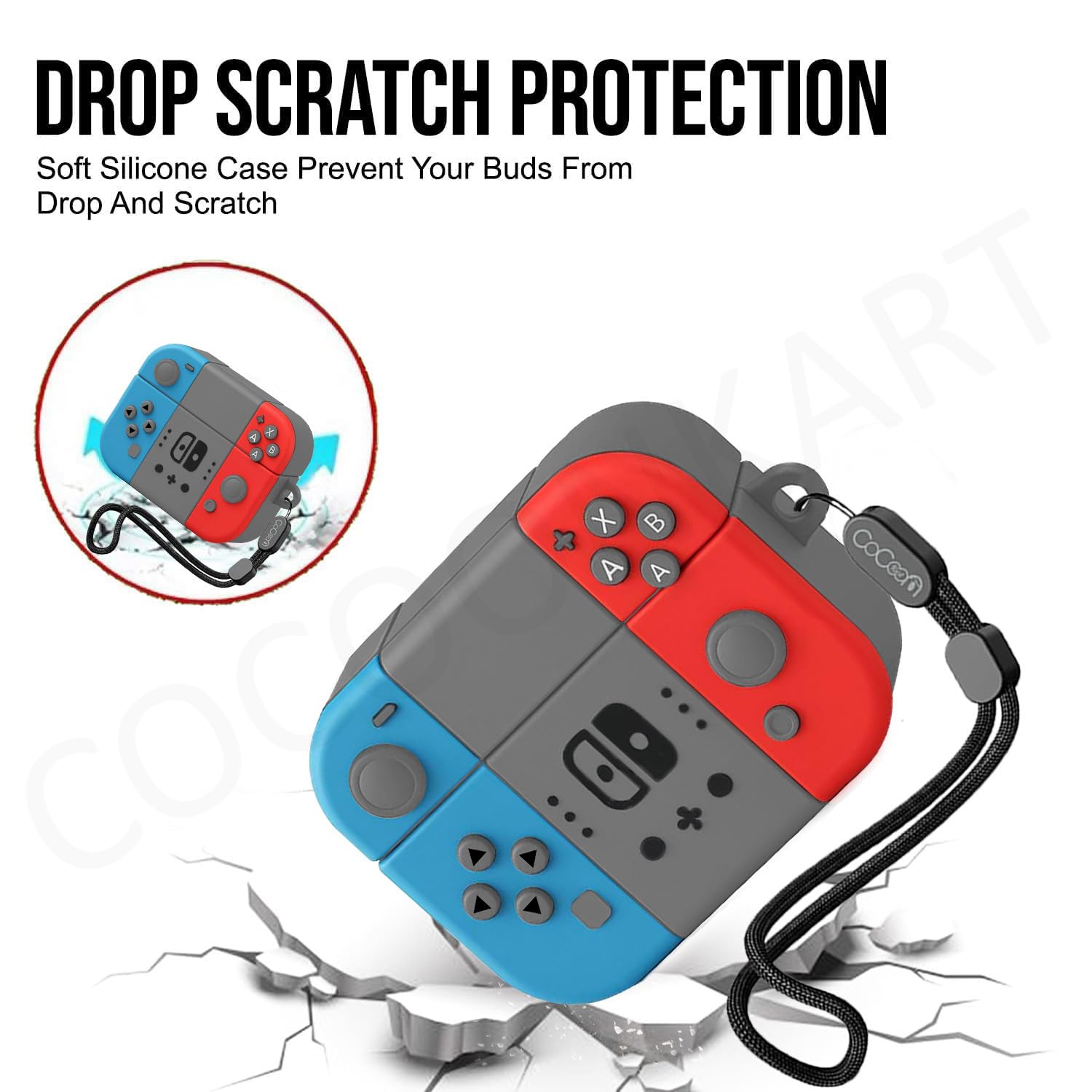 Soft Silicone Case Cover Compatible for OnePlus Buds 4 (Game, Lanyard) — Amazon image 4