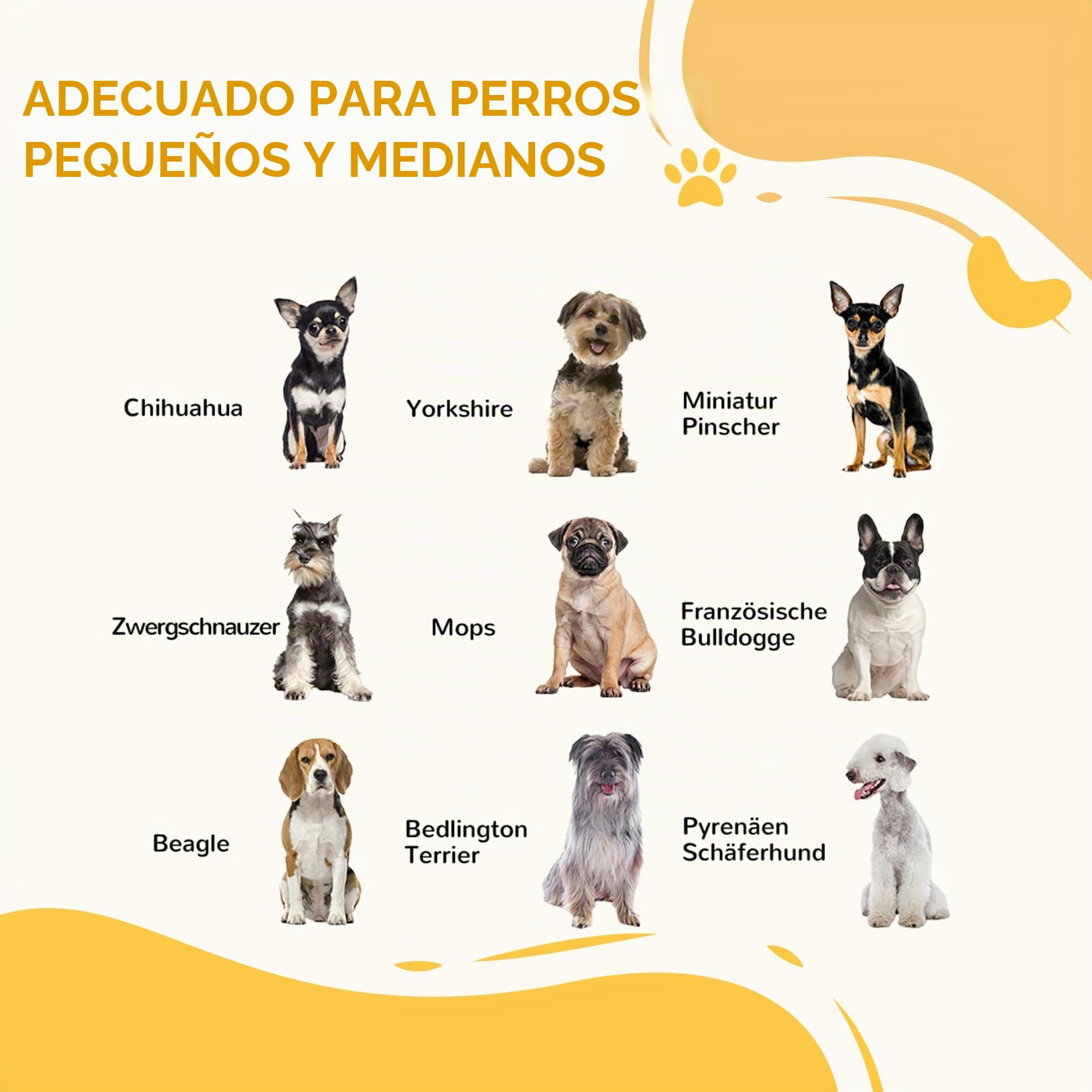 PawHut Rejilla de Madera de Barrera para Perros, Rejilla de protección para Puertas, Rejilla Plegable para Perros con 8 Paneles, Rejilla de Barrera para Perros, Rejilla de protección para escaleras, | Barrera plegable para perros con 8 paneles para perros