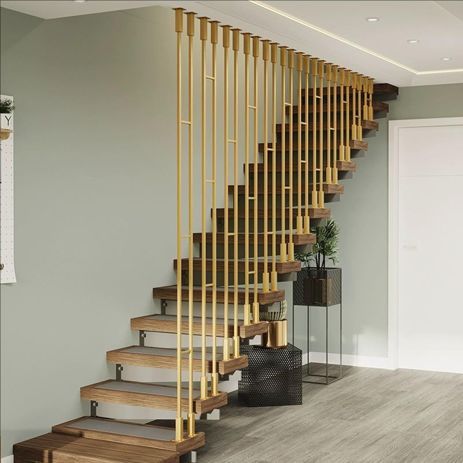 Balustre d'escalier en métal : solution pour escalier étroit