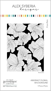 Abstract Floral Background Press Plate by Alex Syberia Designs