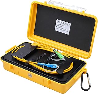 Fiber Optic Cable Test Tool OTDR Launch Cable Box 1km SC/UPC-SC/APC,SC/UPC-FC/UPC,FC/UPC-FC/UPC SM OTDR Dead Zone Eliminator 1310/1550nm (SC/UPC-SC/APC)