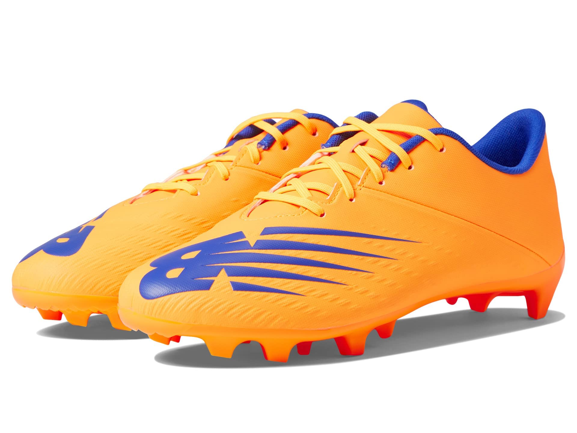 New Balance Boy's Furon V6+ Dispatch Junior FG Soccer Shoe, Impulse/Vibrant Orange, 5.5 Big Kid