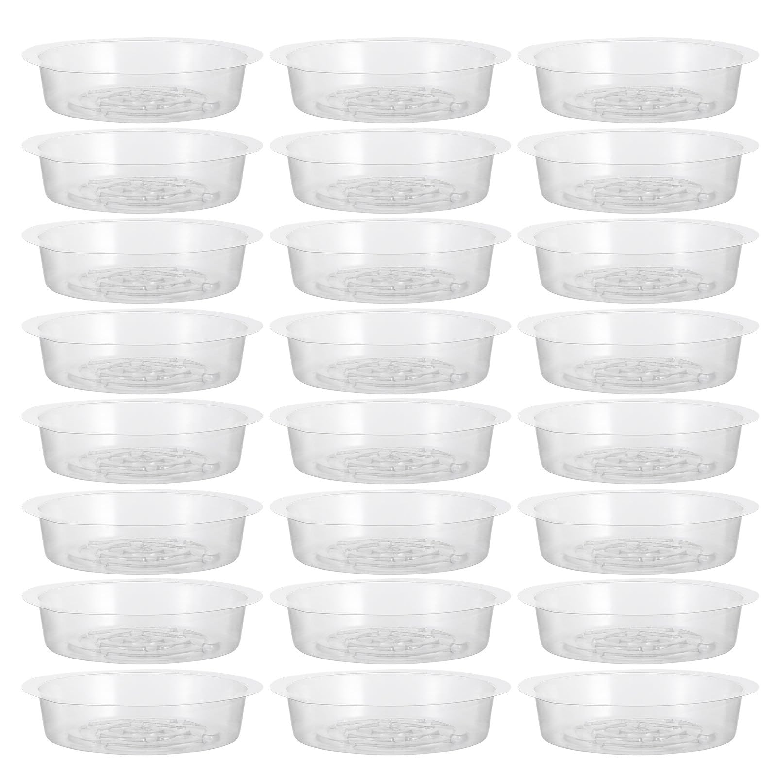 Pots de fleurs ronds robustes de 15 cm avec soucoupes amovibles pour un drainage sain