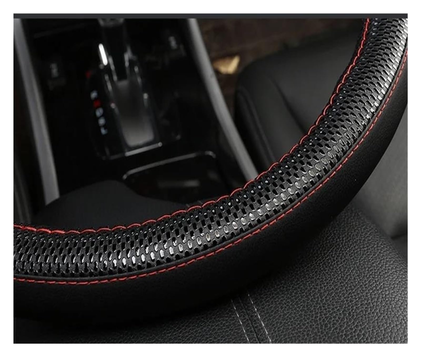 Volantes Funda para Volante Coche Cuero, 38cm, 15 ", para Chevy, para Cruze, para Malibu, para Sail, para Spark, para Captiva, para Equinox Funda Volante(BLVE)