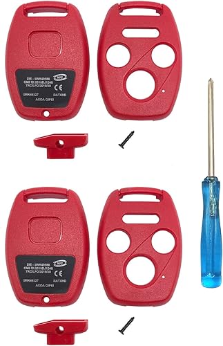 Miniatura 1 de Funda de repuesto para llavero de entrada sin llave sin necesidad de corte, compatible con Honda Accord Civic 2003-2012 CR-V Pilot 2005-2006 Pilot