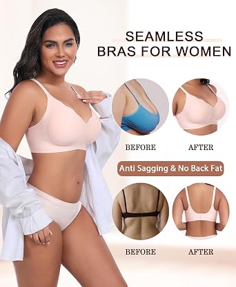 Ganado Seamless Non Wired Bras for Women