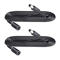 Vista 1 de Security-01 Cable de extensión de alimentación CC de 3.3 pies de 3.3 ft, 0.217 in x 0.083 in, para cámara de CCTV, cámara IP WiFi, DVR, tira LED