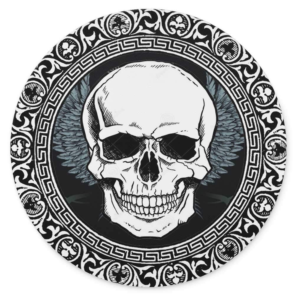 Personality Skull Design Round Gaming Mouse Pad (7.87 inch x 7.87 inch)