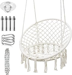 Chaise suspendue en corde