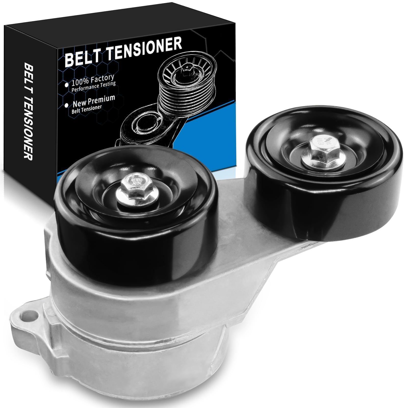 NewYall Tensor De Correa Y Correa Serpentina Para Honda Accord 3.0 3.5 2003-2012, Odyssey 2005-2017, Pilot 2005-2015, Ridgeline 2006-2014, Acura MDX 2003-2013, RL 2005-2012, TL 200 4-2008, ZDX