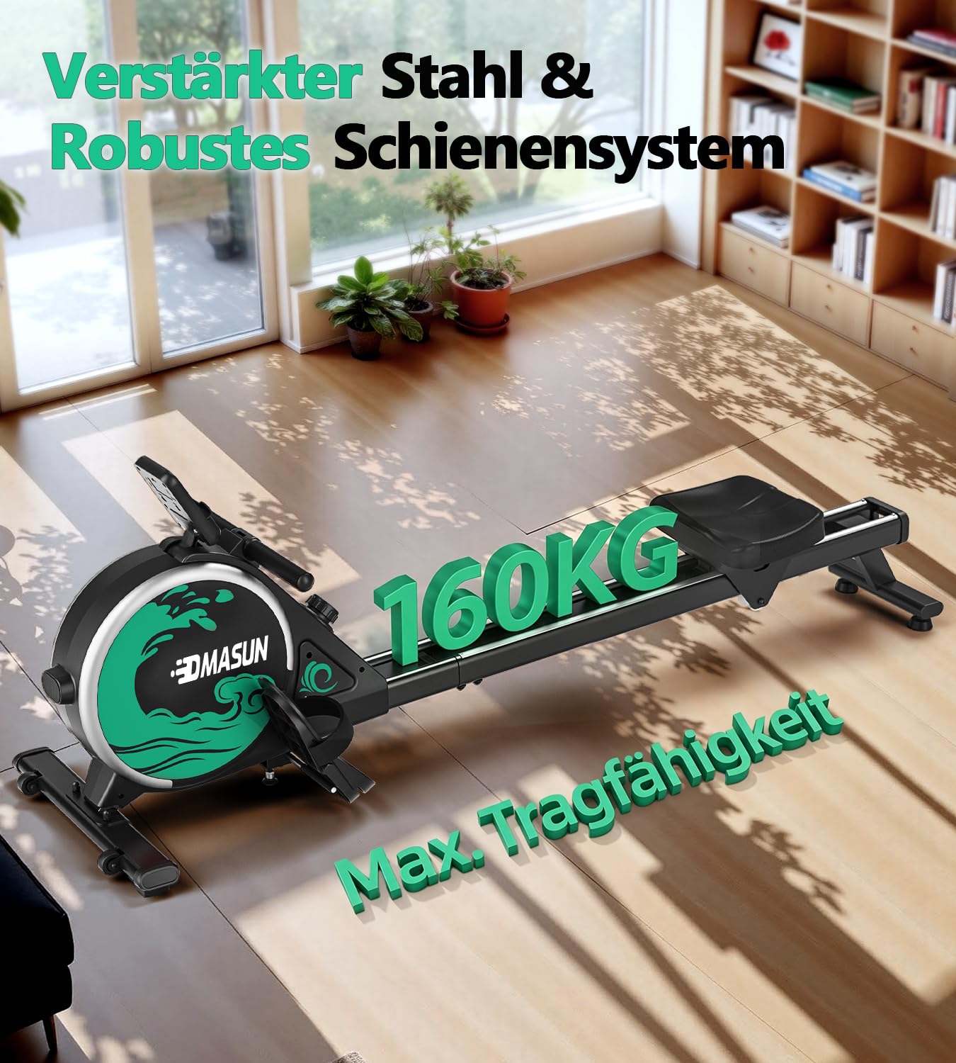DMASUN Rudergerät für Zuhause, 16 Widerstandsstufen, Leise Magnetbremse