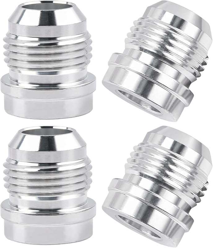 Conexão macho 12AN para solda EVIL ENERGY em alumínio 6061-T6 – Kit com 4 unidades