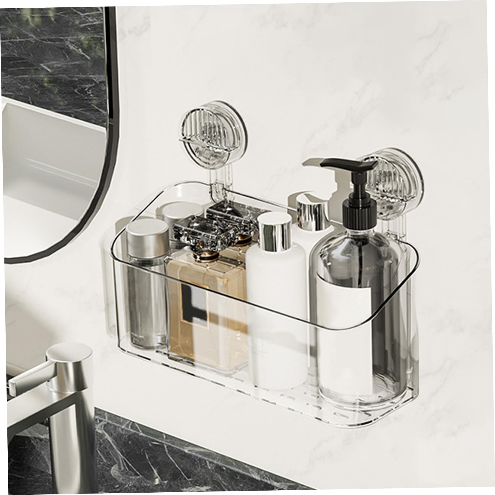 Support De Douche à Ventouse Réglable Sans Perçage, Support De Douche à