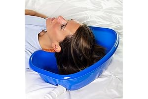DMI Bedside Portable Shampoo Basin for Hair Washing, Hair Cuts and Coloring for the Elderly/Disabled/Bedridden