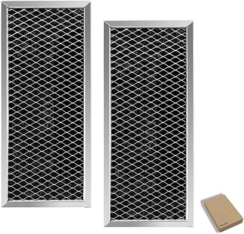 2-Pack Microwave Filter Replacement For General Electric DVM7195SK1SS DVM7195SK2SS DVM7195SK3SS DVM7195SK4SS JNM7196BL1TS JNM7196BL2TS Microwave