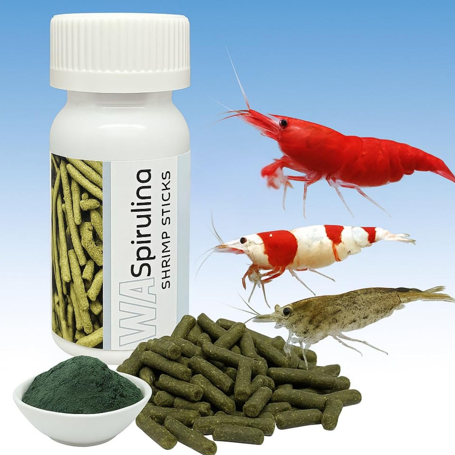 VAYINATO Wa Shrimp Sticks 15G Sinking Type Food Stick For Shrimps(Organic Spirulina Algae)-image-11