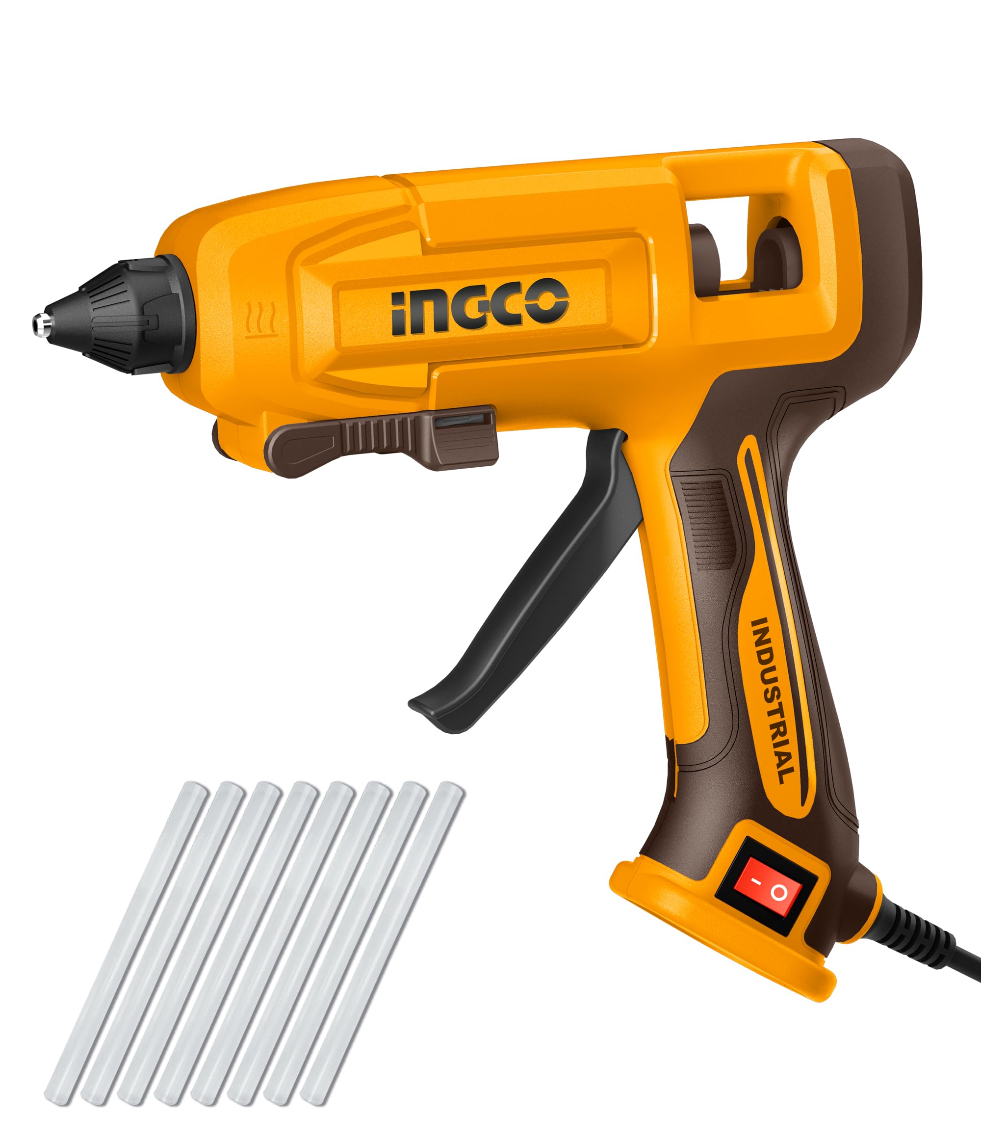 INGCO 45W Corded Portable Hot Melt Glue Gun, 20-30g/ min, Electric Glue Gun with 8Pcs Glue Sticks-image-23
