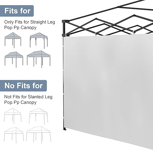 Miniatura 5 de Morngardo Paredes laterales de tienda de campaña desplegable con revestimiento plateado para tienda de campaña de 10 x 10 pulgadas al aire libre,