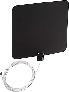 Winegard FL-5000 FlatWave Digital Indoor HDTV Antenna (4K Ready / High-VHF / UHF / Ultra-Thin), 35 Mile Long Range, Black/White