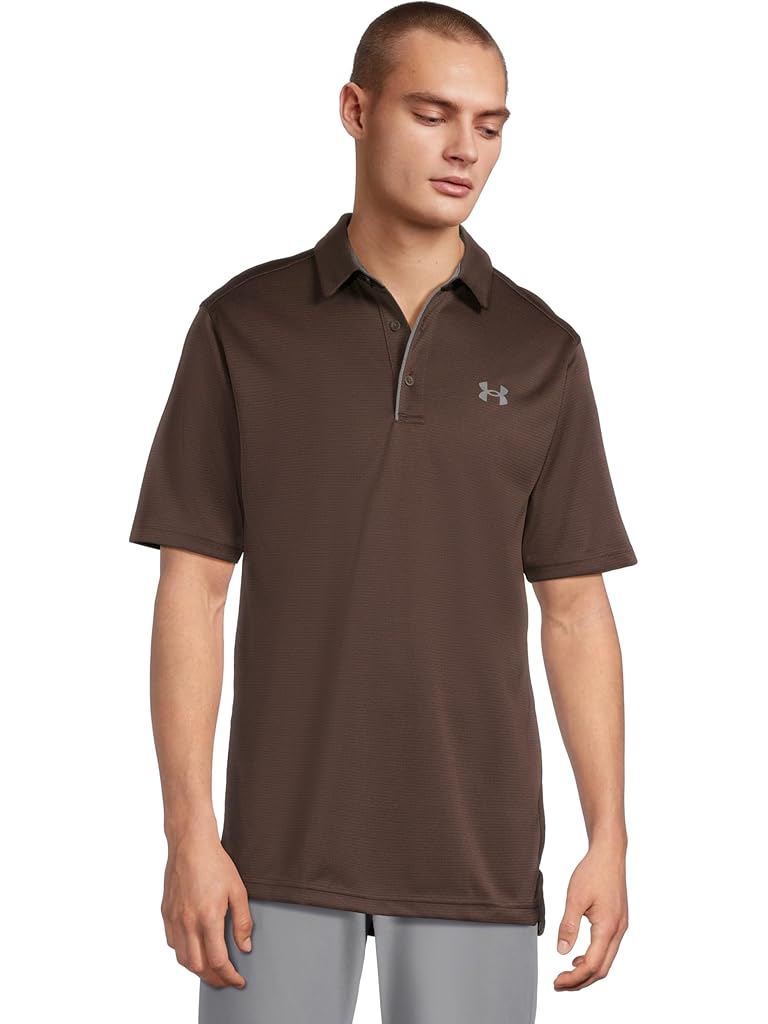 Brown Under Armour Tech Polo