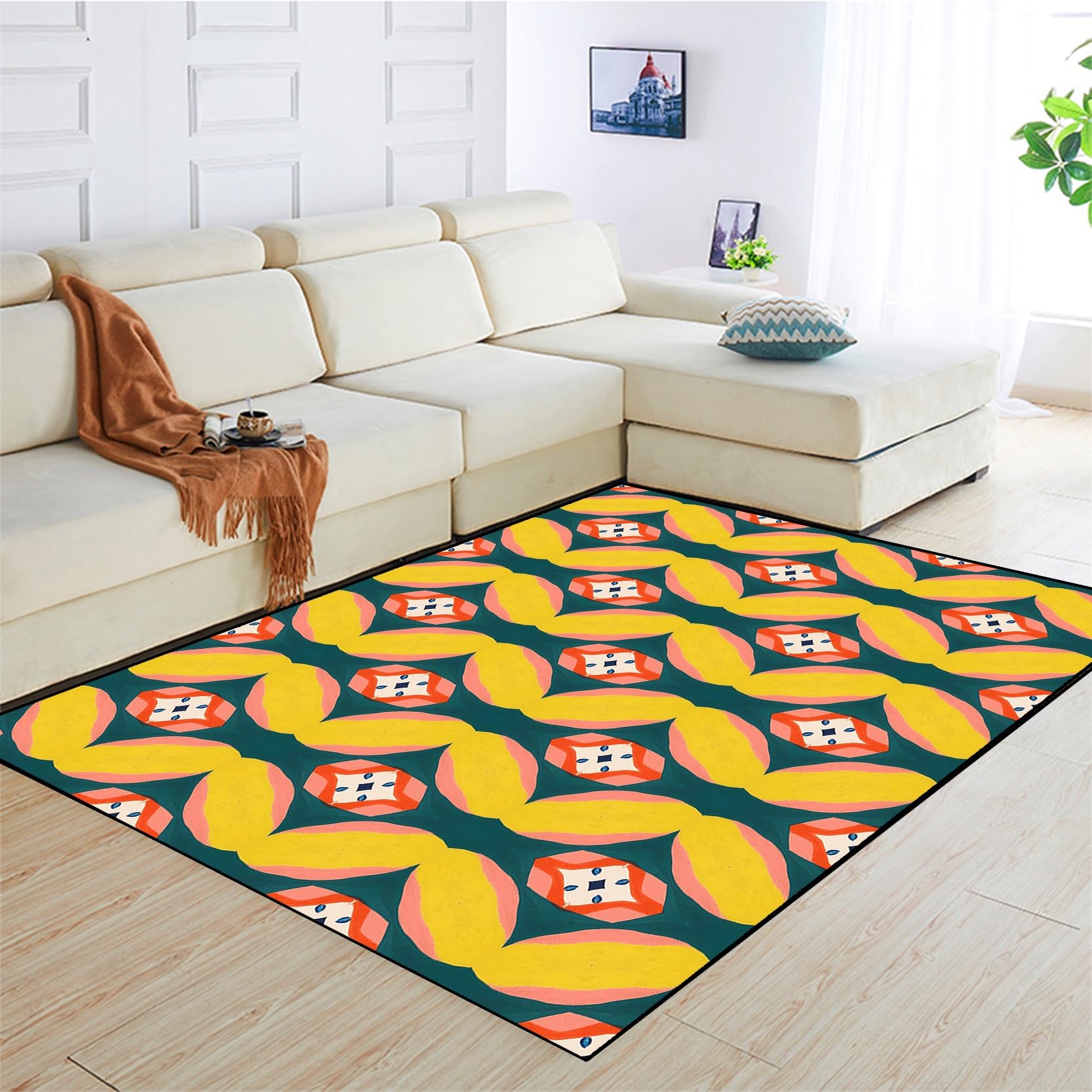 Tapis de salon 40 x 130 cm lavable et tapis de sol cuisine doux