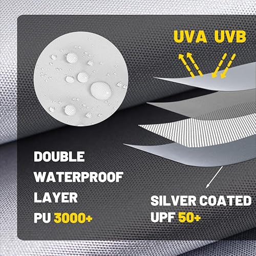 Miniatura 5 de Toldo instantáneo, paredes laterales extraíbles, paredes laterales para tienda de campaña desplegable de 10 x 10 pies, UPF50+ impermeable, blanco,