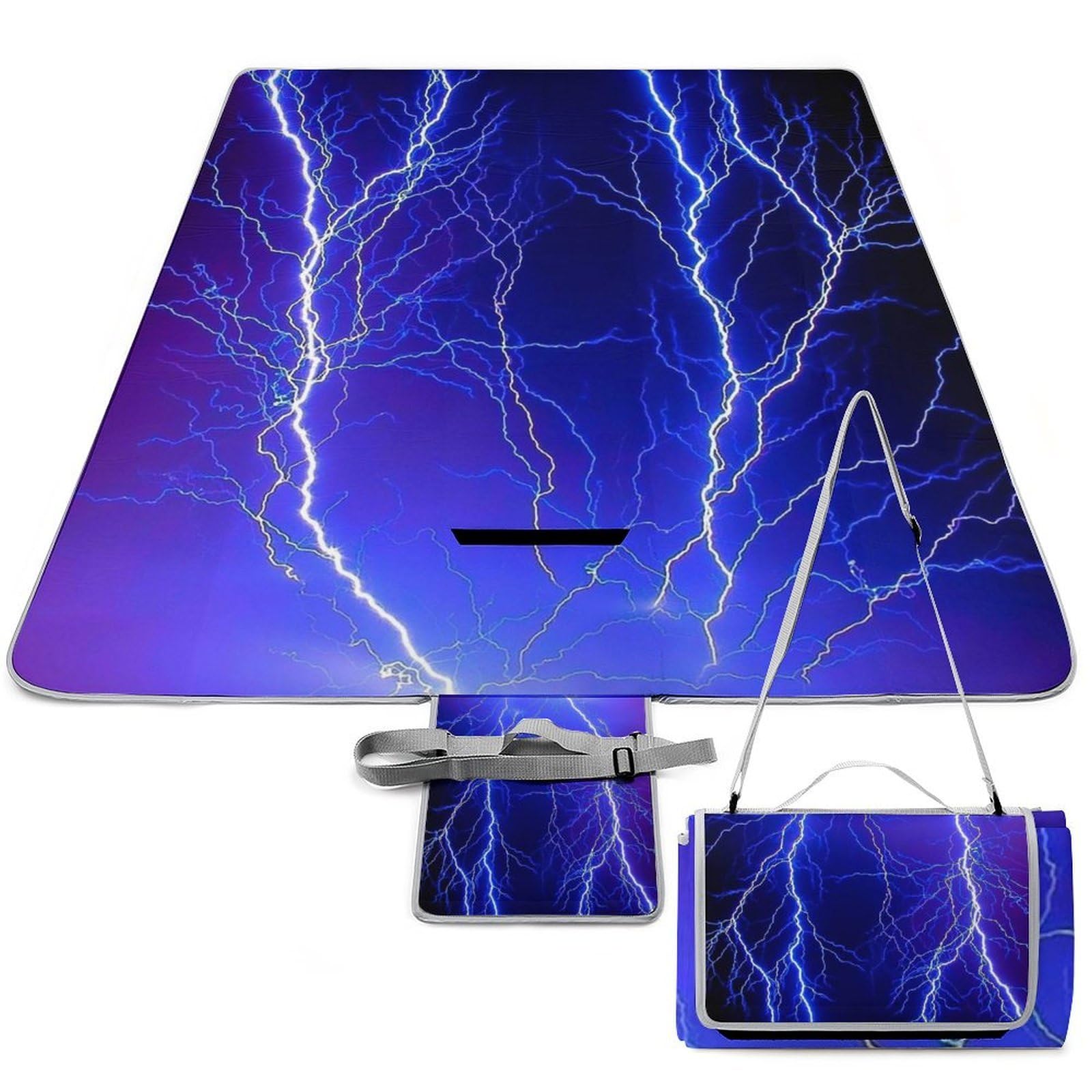 Tapis de camping imperméable et couverture de pique-nique pliable 148cm