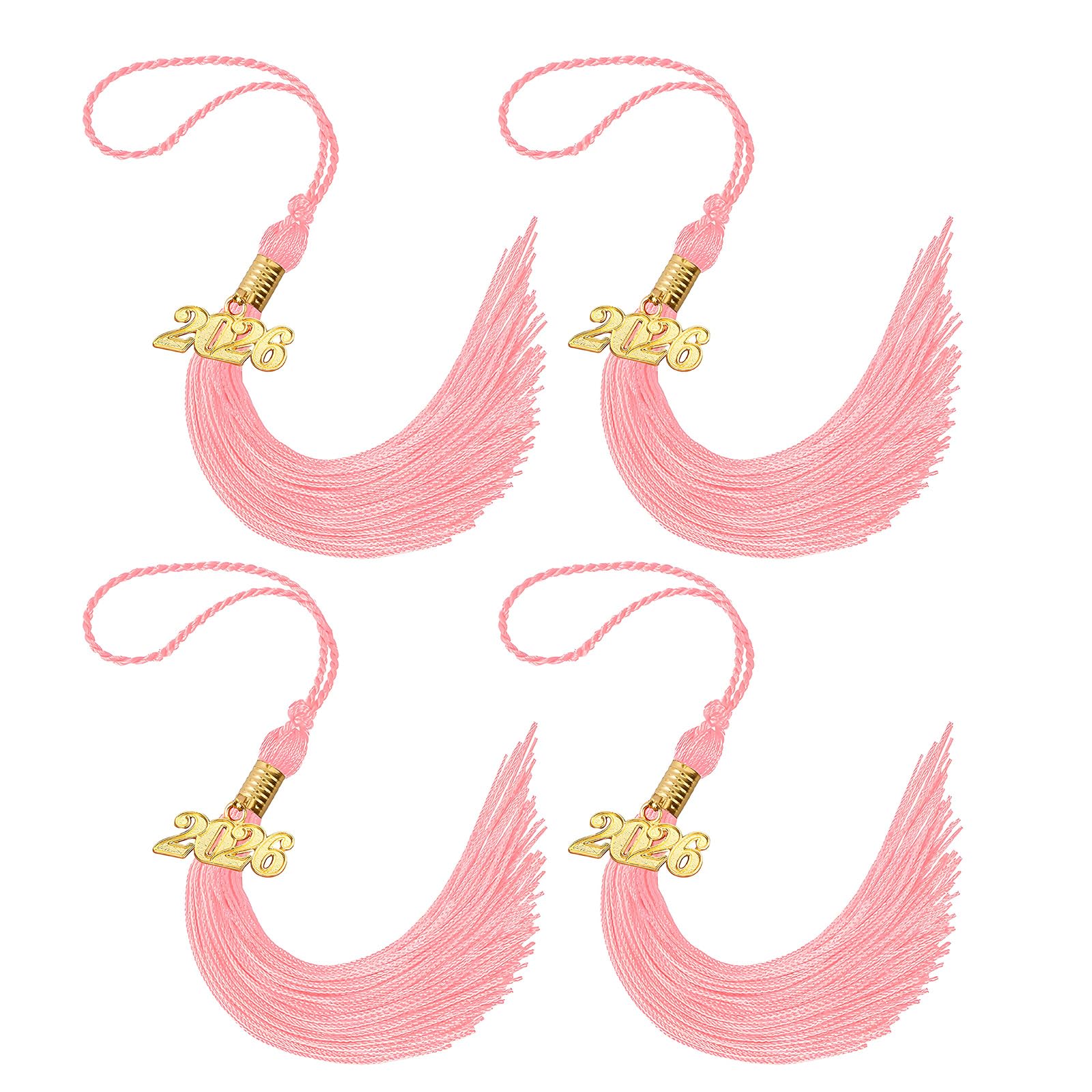 Hsyzygian 2026 Polyester Graduation Tassels with Secure Clip for Cap and Craft Projects Graduation Tassels