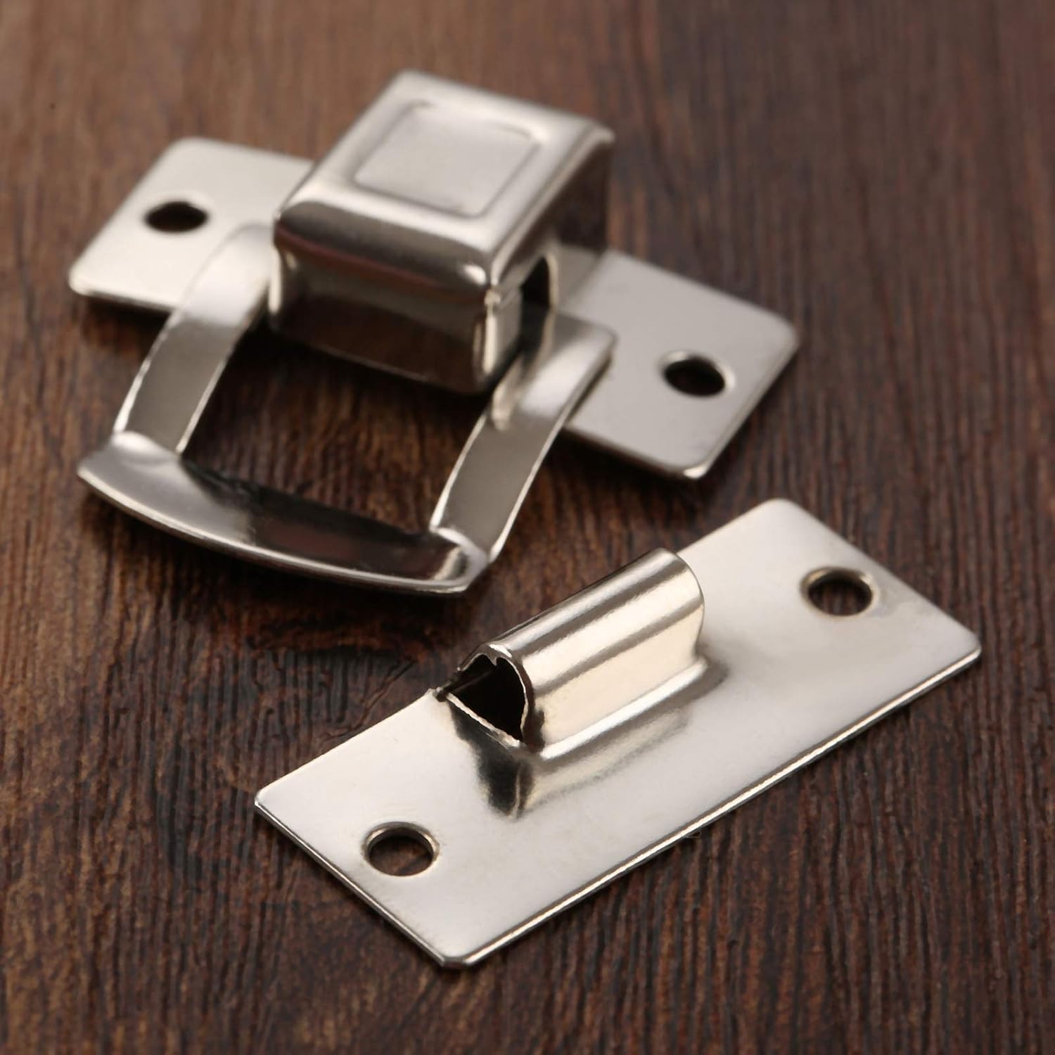 Hasp,10Pcs 34x30mm Box Hasps Iron Case Toggle Catch Lock for Jewelry Chest Box Suitcase Buckle Clip Clasp Furniture Hardware