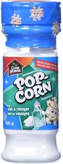 Club House, Quality Natural Herbs & Spices, Popcorn Seasoning, Salt&Vinegar, 160g, Case Pack 6 Count