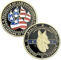 Vista 7 de K9 Perro Policía Desafío Moneda Canina Policía Decoración