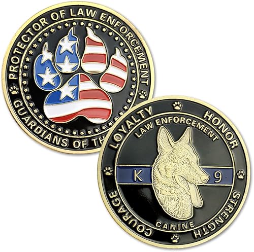 Miniatura 7 de K9 Perro Policía Desafío Moneda Canina Policía Decoración