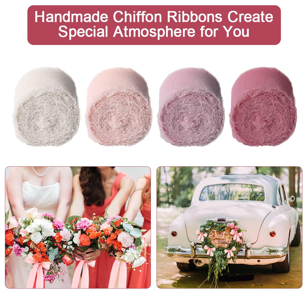 Nastro In Chiffon Verde 25mm X 23m - Per Regali, Matrimoni E Decorazioni - Elegante E Resistente - Foto 3