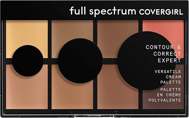 COVERGIRL Contour and Correct Expert, Cream Palette Universal, 0.26 Ounce