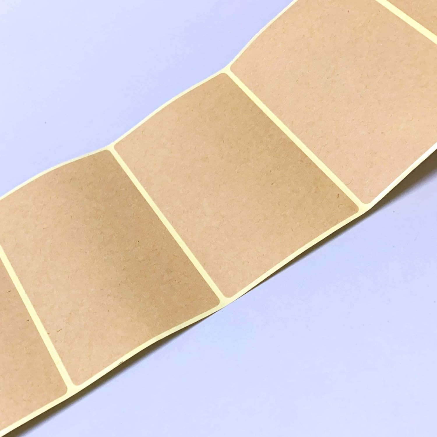 300 Pack, 3" x 2" Kraft Brown Natural Labels Stickers Roll - Image 6