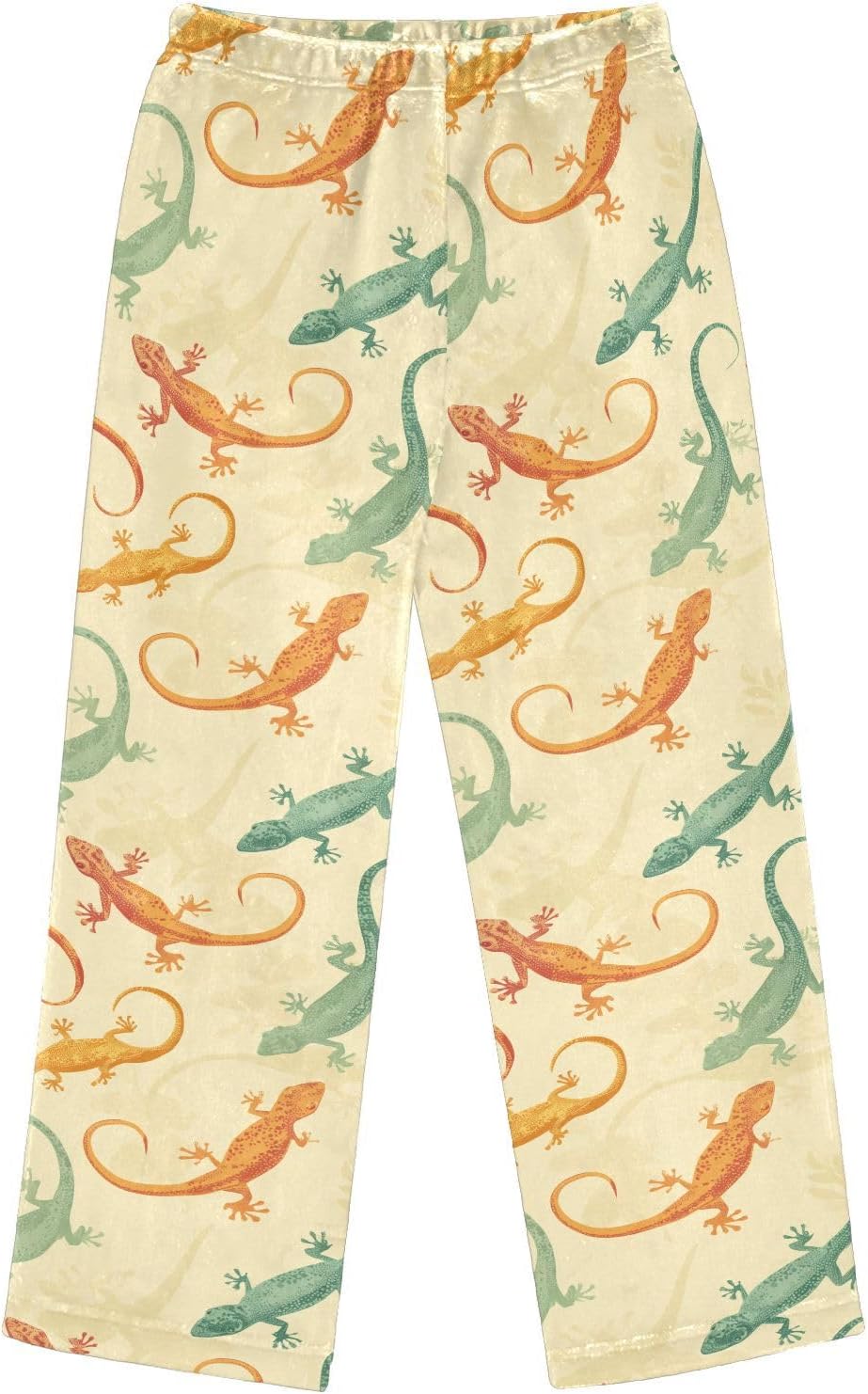 visesunny Cartoon Colorful Geckos Boys Pants for Kids Fleece Bottoms Long Jogger Pants Trousers with Pockets Size 6-14Y