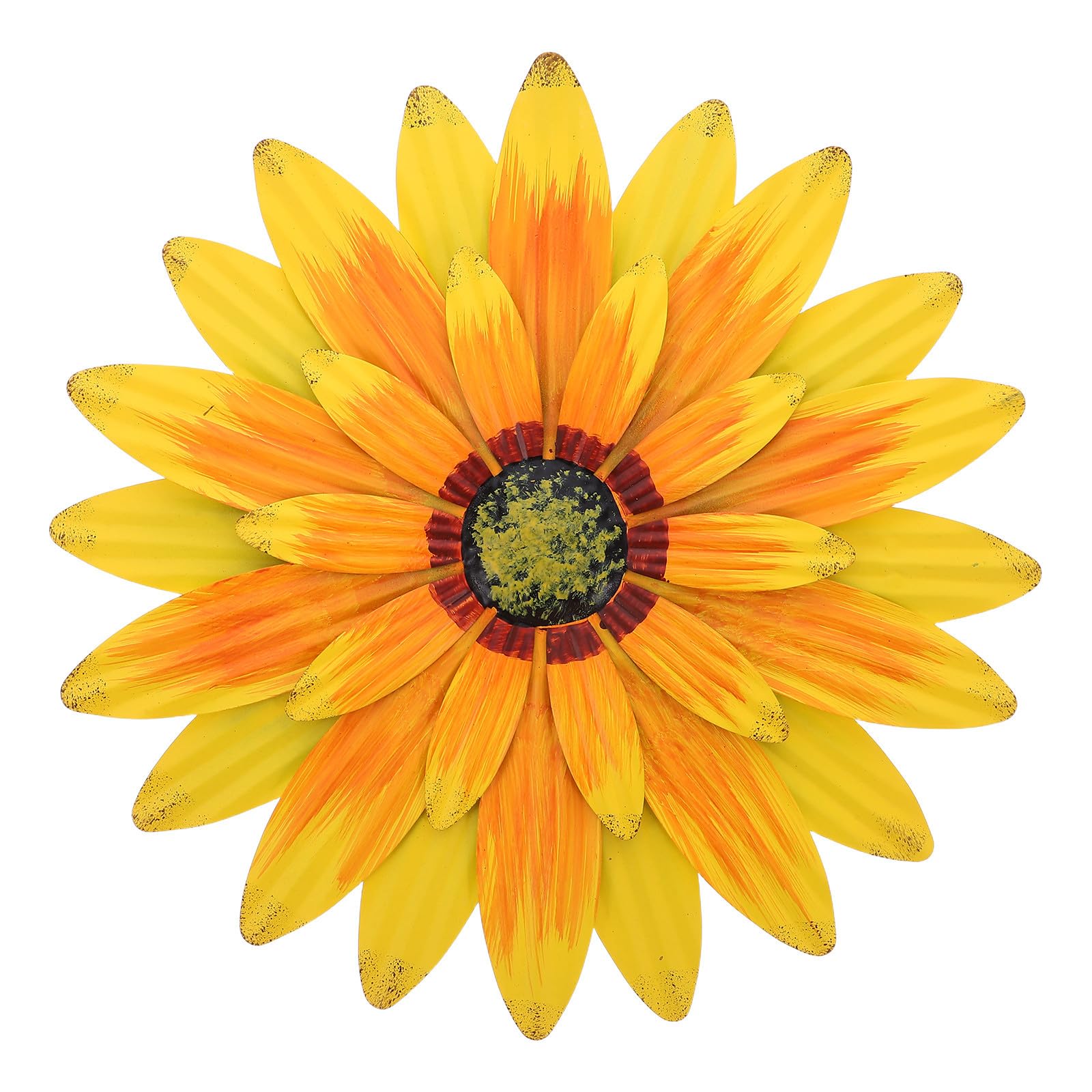SUPVOX Decorazione da Parete in Metallo a Forma di Girasole, 13 Pollici, Scultura Floreale in Ferro di Grandi Dimensioni, Decorazione Rustica da Parete a Forma di Girasole per Cucina, Fattoria,