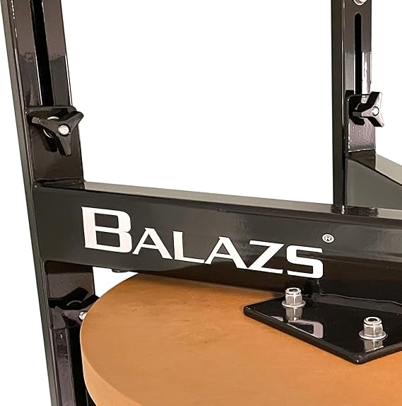 Balazs i-Box Speed Bag Platform | Made in USA | Wall Mount Speedbag Platform | Speed Bag Mount | Speed Bags for Boxing | Adjustable | Quiet Pro Swivel | 24 Hardwood Drum | Red
