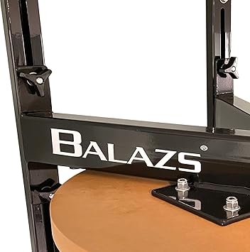 Balazs i-Box Speed Bag Platform | Made in USA | Wall Mount Speedbag Platform | Speed Bag Mount | Speed Bags for Boxing | Adjustable | Quiet Pro Swivel | 24 Hardwood Drum | Red