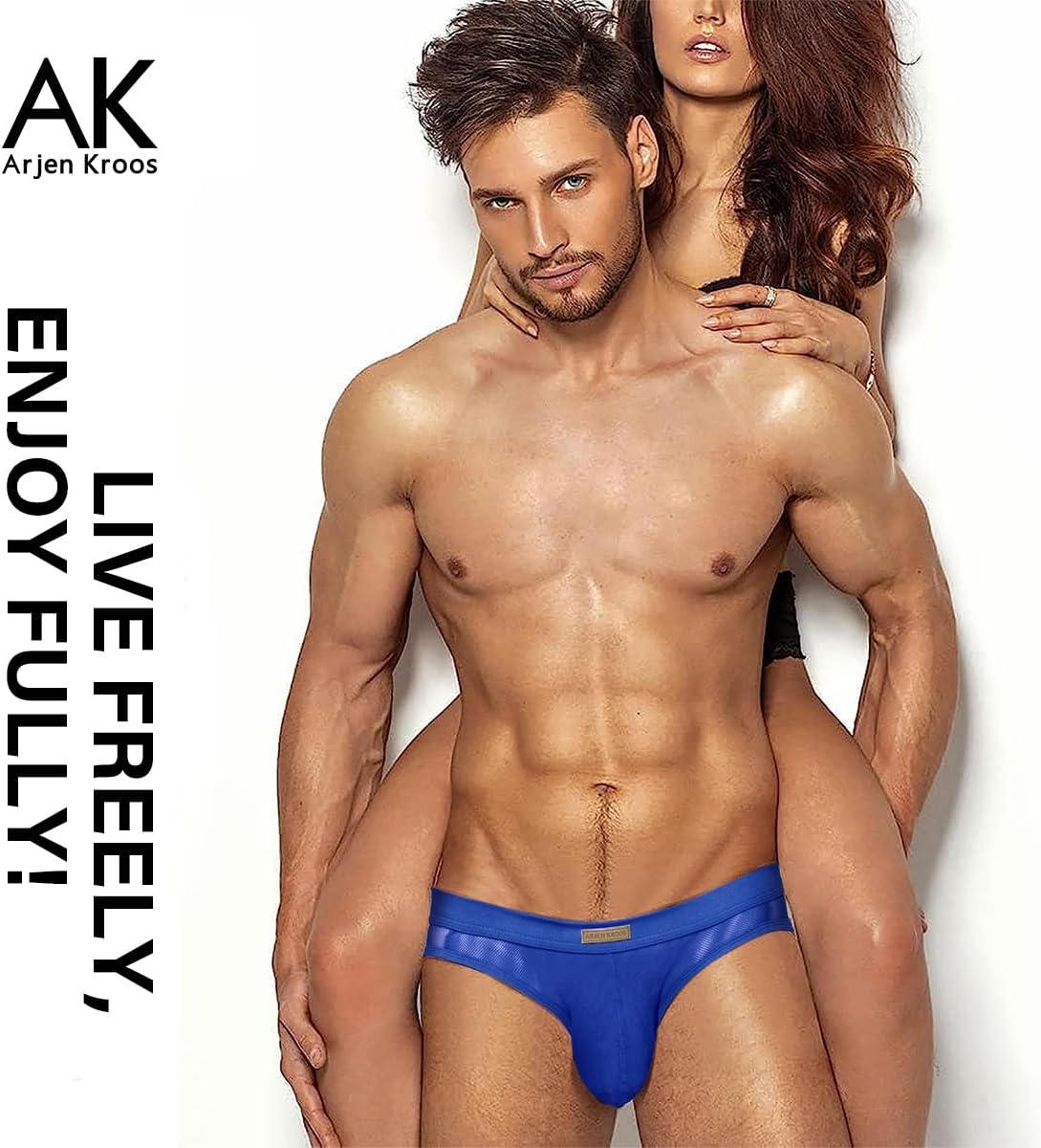 Arjen Kroos Men's Sexy Briefs Breathable Comfortable Mesh Underwear - Image 5