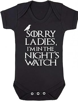 Danni Rose Baby,Clothing,Baby Boys 0-24m,Bodysuits & One-Pieces,Bodysuits Danni Rose Sorry Ladies I'm with The Night's Watch Baby Vest Bodysuit boy Girl (0-3 MTHS)