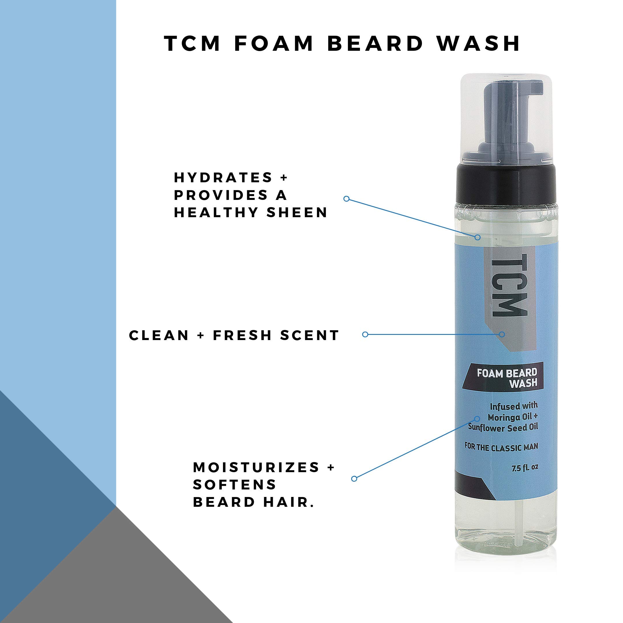 Amazon.com : TCM Beard Growth & Styling Bundle; TCM Men's Grooming Kit for  Beards contains Beard Oil, Beard Conditioner, Foam Beard Wash, and Beard  Balm : Beauty & Personal Care