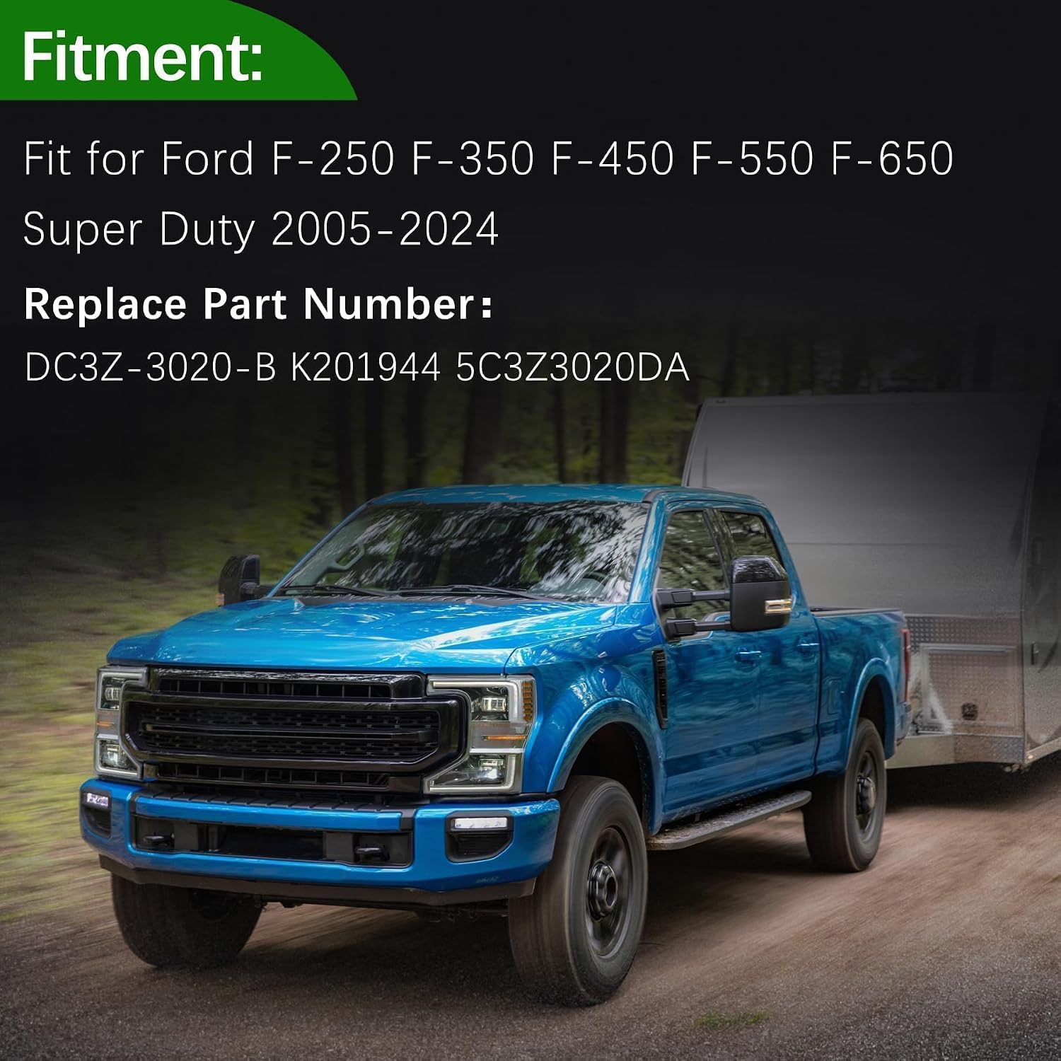 2Pcs Front Suspension Bumper Bump Stops Fit for Ford F-250 F-350 F-450 F-550 F-650 Super Duty 2005-2024, Front Suspension Strut Bumpers Replace DC3Z-3020-B K201944 5C3Z3020DA